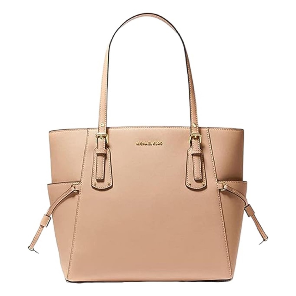 Michael Kors Voyager Leather Tote - Oyster